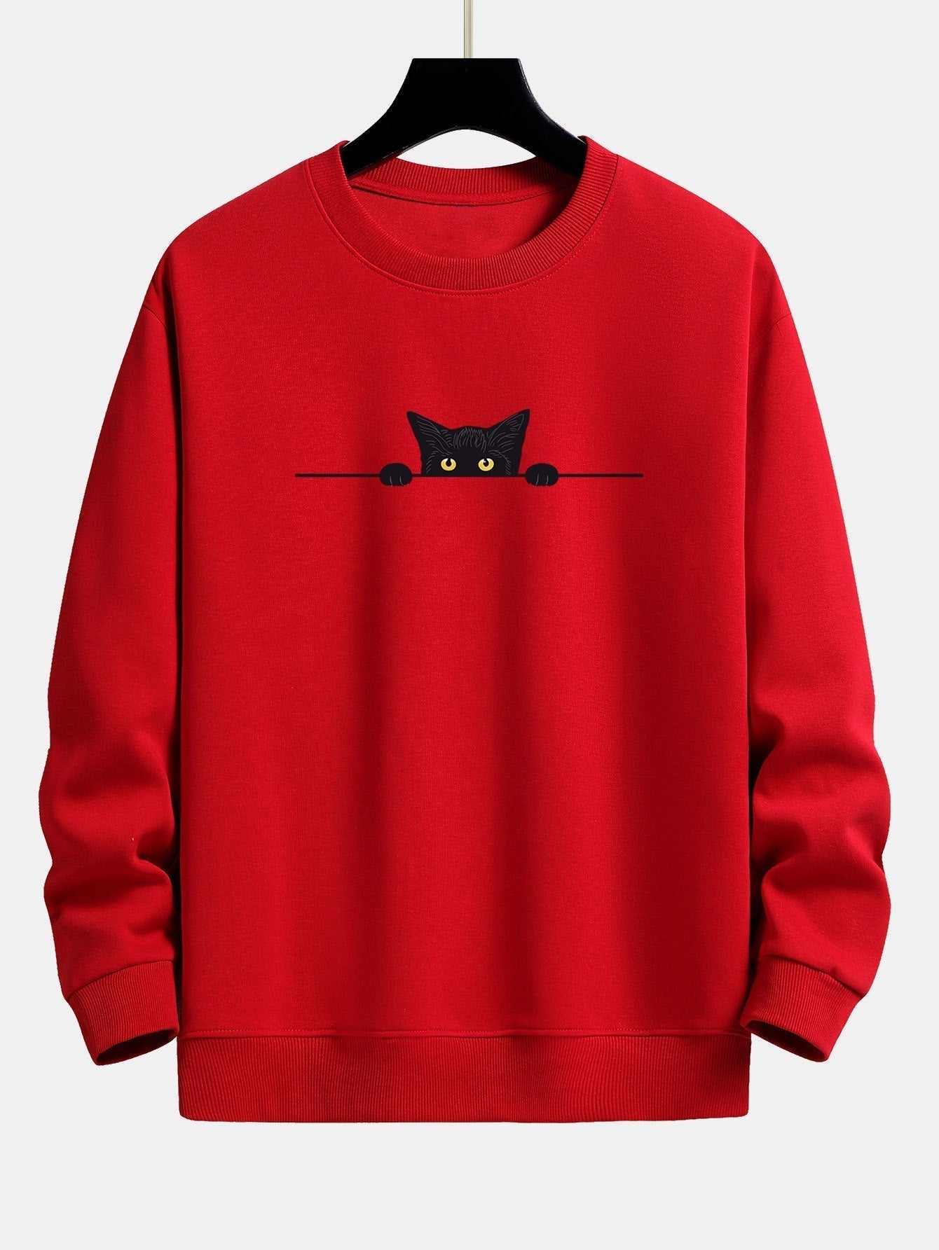 Vance Astor Black Cat Desenli Sweatshirt