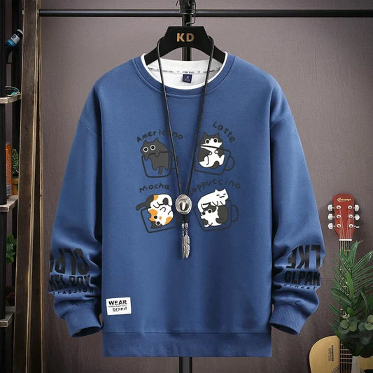 VANCE ASTOR Kahve Desenli Sweatshirt