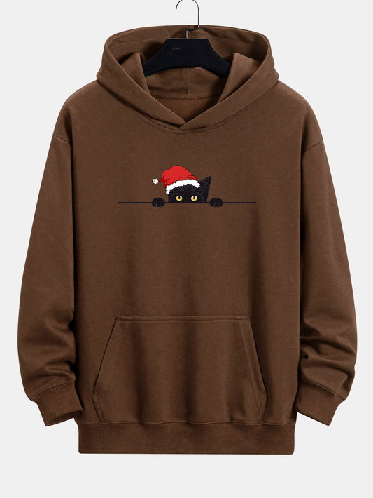 Vance Astor Christmas Black Cat Hoodie