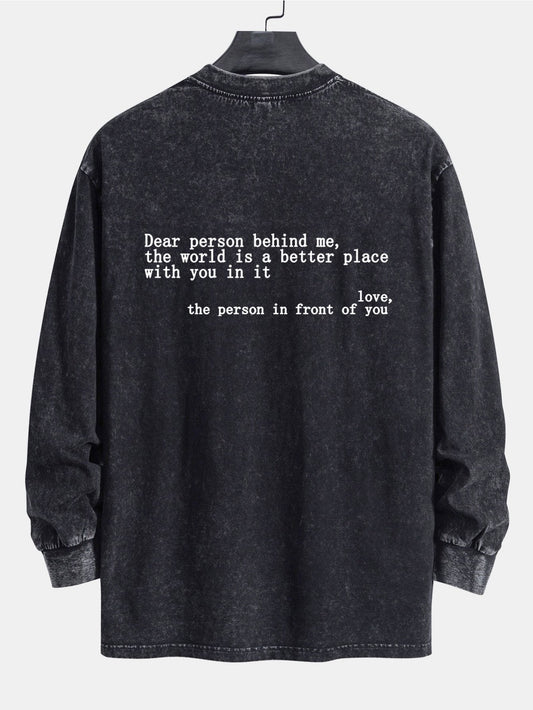 Vance Astor Slogan Print Sweatshirt