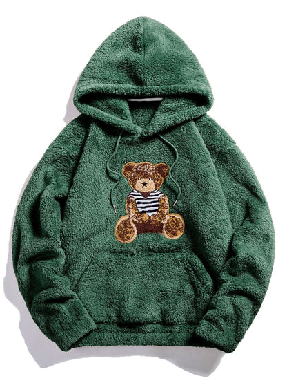 Vance Astor Bear Embroidered Hoodie