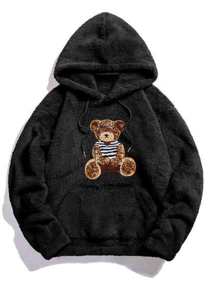 Vance Astor Bear Embroidered Hoodie