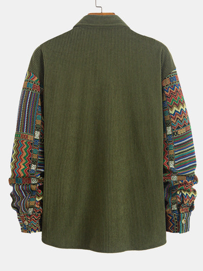 Vance Astor Ethnic Geometric Gömlek Ceket