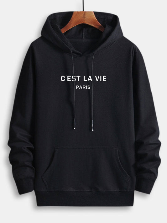 Vance Astor Paris Letter Hoodie