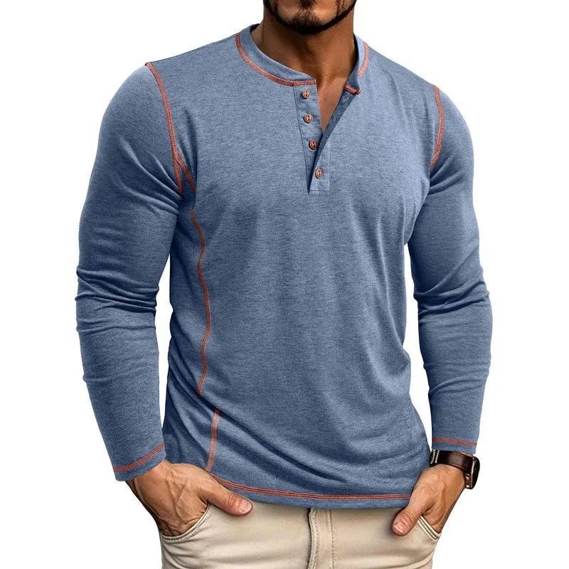 Vance Astor Henley Neck Uzun Kollu T-shirt