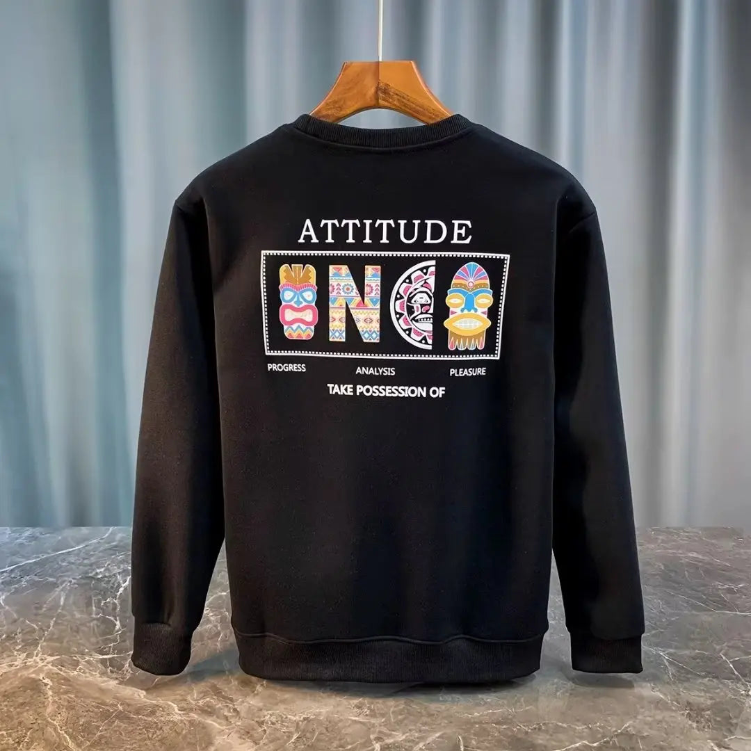 Vance Astor Vintage Desenli Oversize Sweatshirt