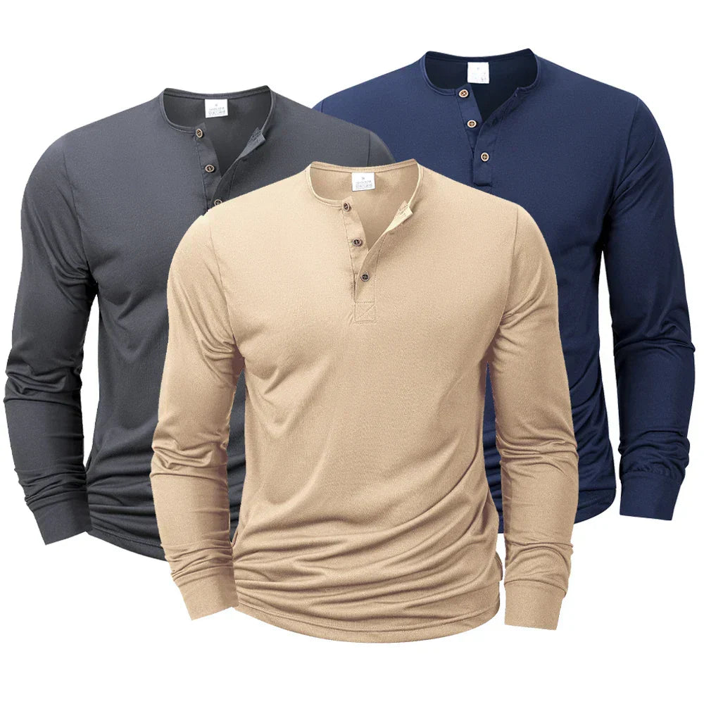 Vance Astor Uzun Kollu Henley T-shirt