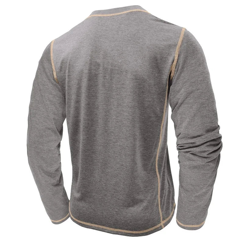 Vance Astor Henley Neck Uzun Kollu T-shirt