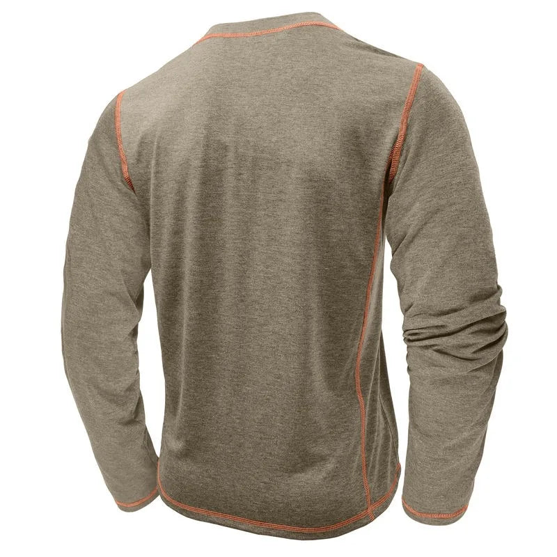 Vance Astor Henley Neck Uzun Kollu T-shirt