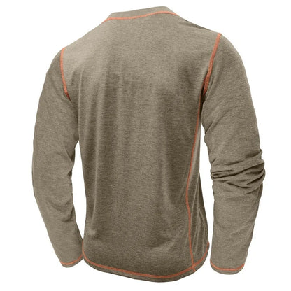 Vance Astor Henley Neck Uzun Kollu T-shirt