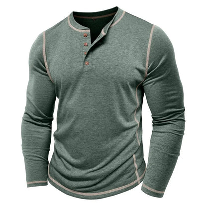 Vance Astor Henley Neck Uzun Kollu T-shirt