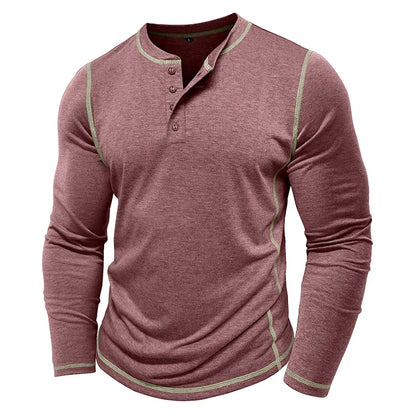 Vance Astor Henley Neck Uzun Kollu T-shirt