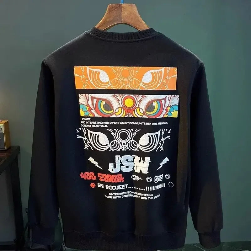 Vance Astor Japan Aslan Figür Baskılı Sweatshirt