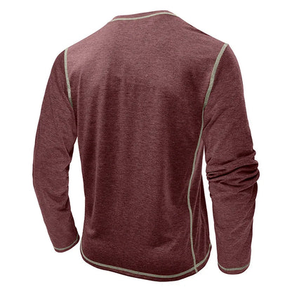 Vance Astor Henley Neck Uzun Kollu T-shirt