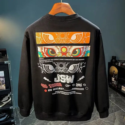 Vance Astor Japan Aslan Figür Baskılı Sweatshirt
