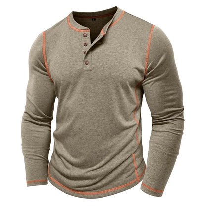 Vance Astor Henley Neck Uzun Kollu T-shirt