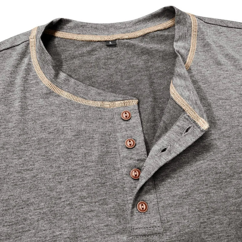 Vance Astor Henley Neck Uzun Kollu T-shirt