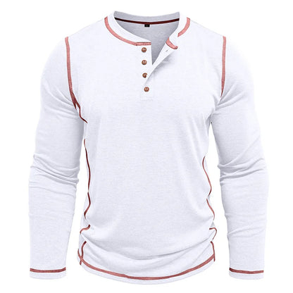 Vance Astor Henley Neck Uzun Kollu T-shirt