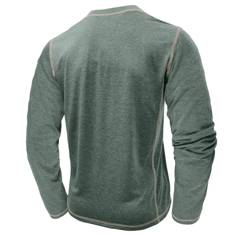 Vance Astor Henley Neck Uzun Kollu T-shirt
