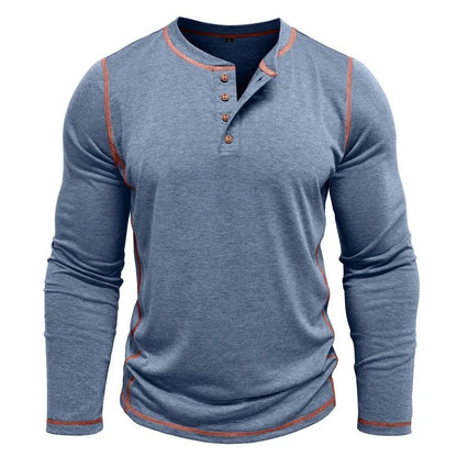 Vance Astor Henley Neck Uzun Kollu T-shirt