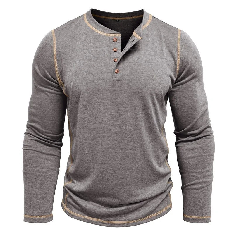 Vance Astor Henley Neck Uzun Kollu T-shirt
