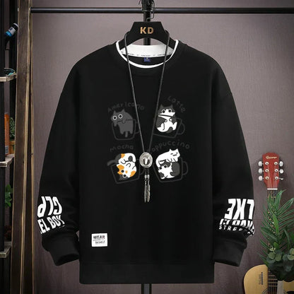 Vance Astor Kahve Desenli Sweatshirt