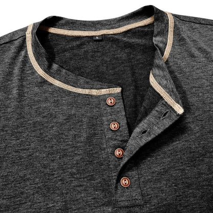 Vance Astor Henley Neck Uzun Kollu T-shirt