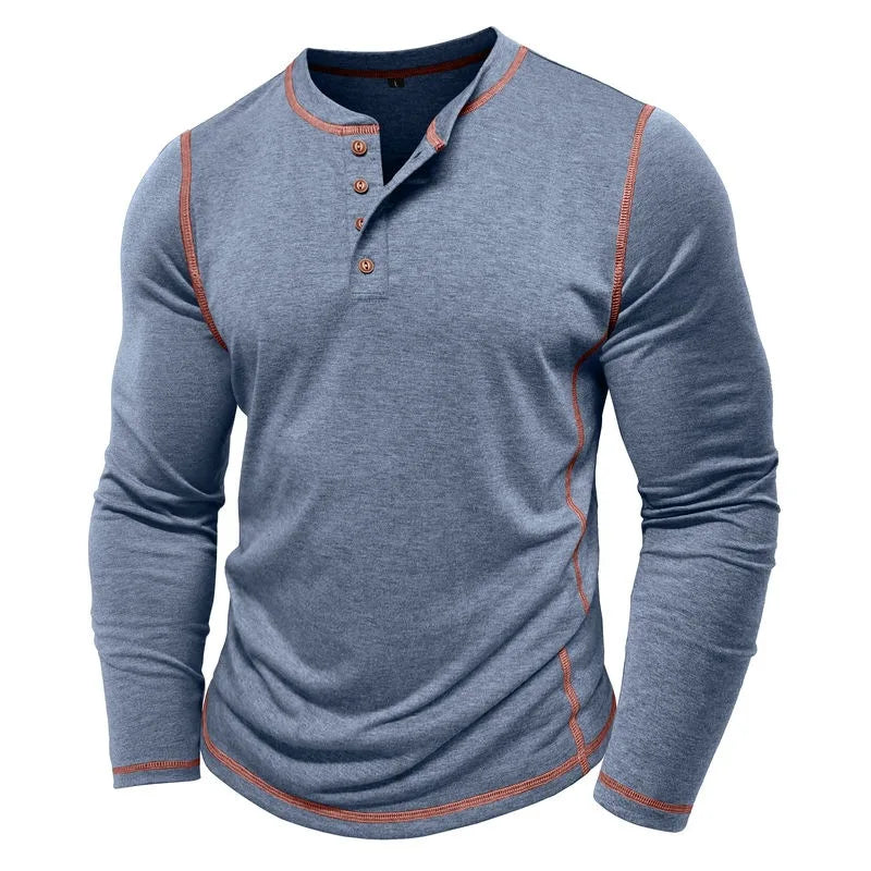 Vance Astor Henley Neck Uzun Kollu T-shirt