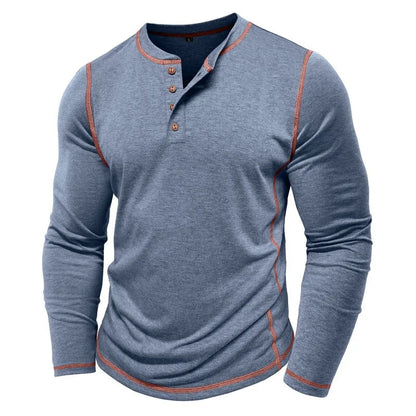 Vance Astor Henley Neck Uzun Kollu T-shirt
