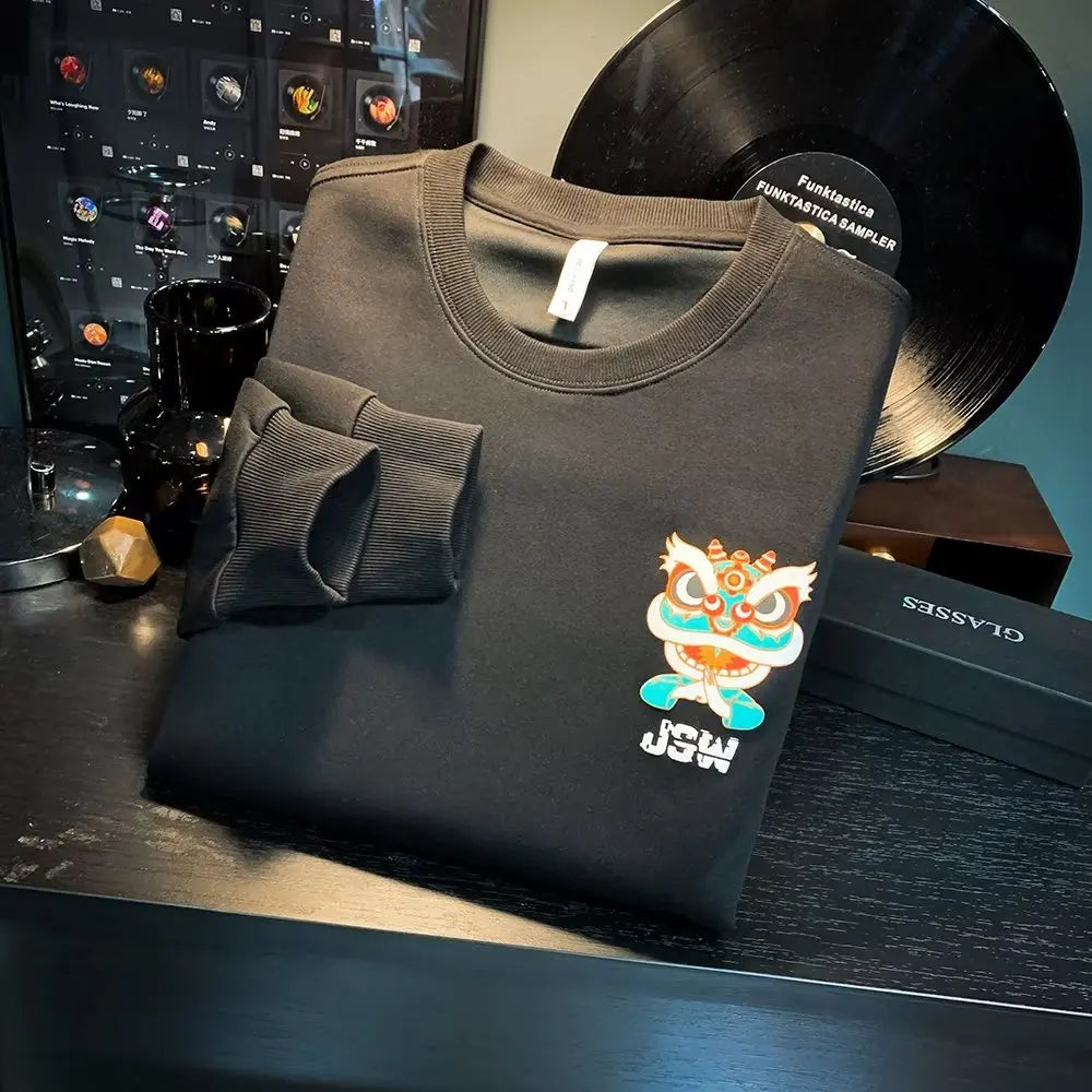 Vance Astor Japan Aslan Figür Baskılı Sweatshirt