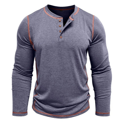 Vance Astor Henley Neck Uzun Kollu T-shirt