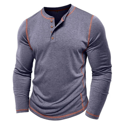 Vance Astor Henley Neck Uzun Kollu T-shirt