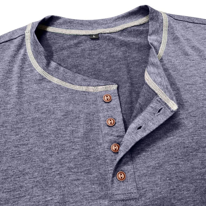 Vance Astor Henley Neck Uzun Kollu T-shirt