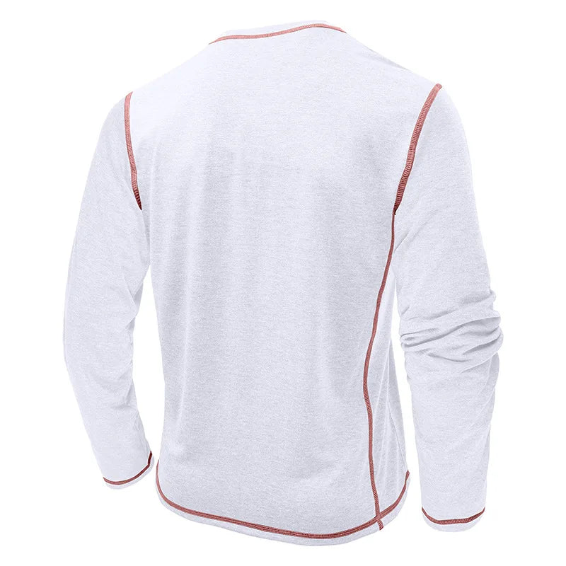 Vance Astor Henley Neck Uzun Kollu T-shirt