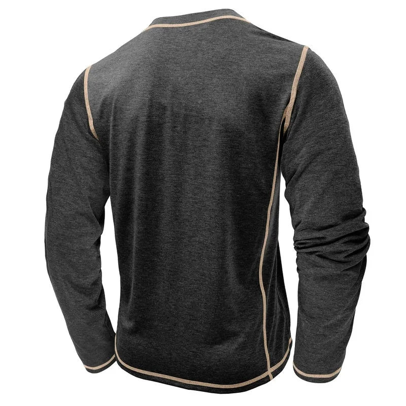 Vance Astor Henley Neck Uzun Kollu T-shirt
