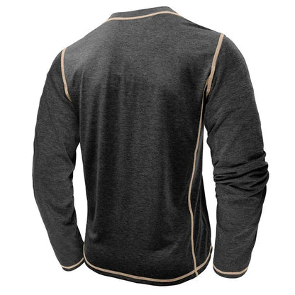 Vance Astor Henley Neck Uzun Kollu T-shirt