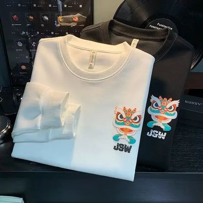 Vance Astor Japan Aslan Figür Baskılı Sweatshirt