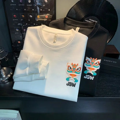 Vance Astor Japan Aslan Figür Baskılı Sweatshirt