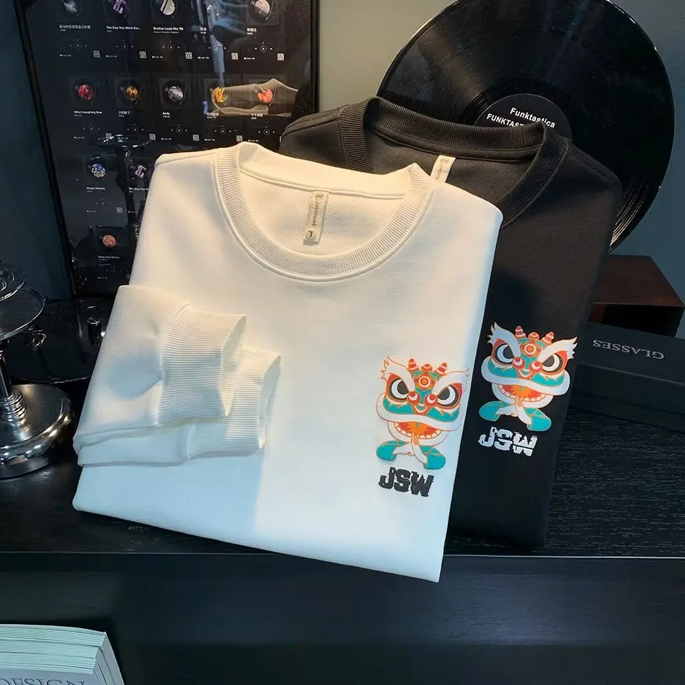 Vance Astor Japan Aslan Figür Baskılı Sweatshirt