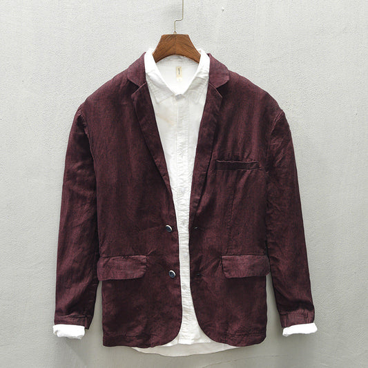 RANDY Keten Blazer Ceket