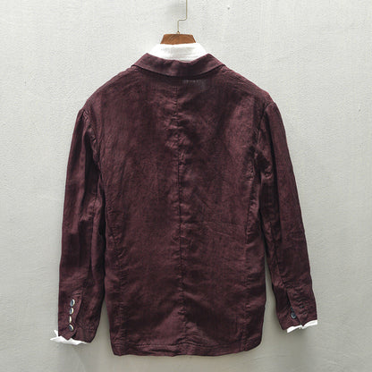 RANDY Keten Blazer Ceket