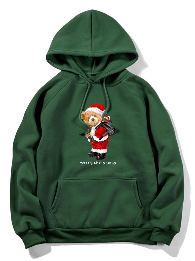 Vance Astor Christmas Bear Print Hoodie