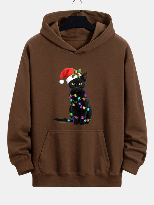 Vance Astor Christmas Lights Cat Hoodie