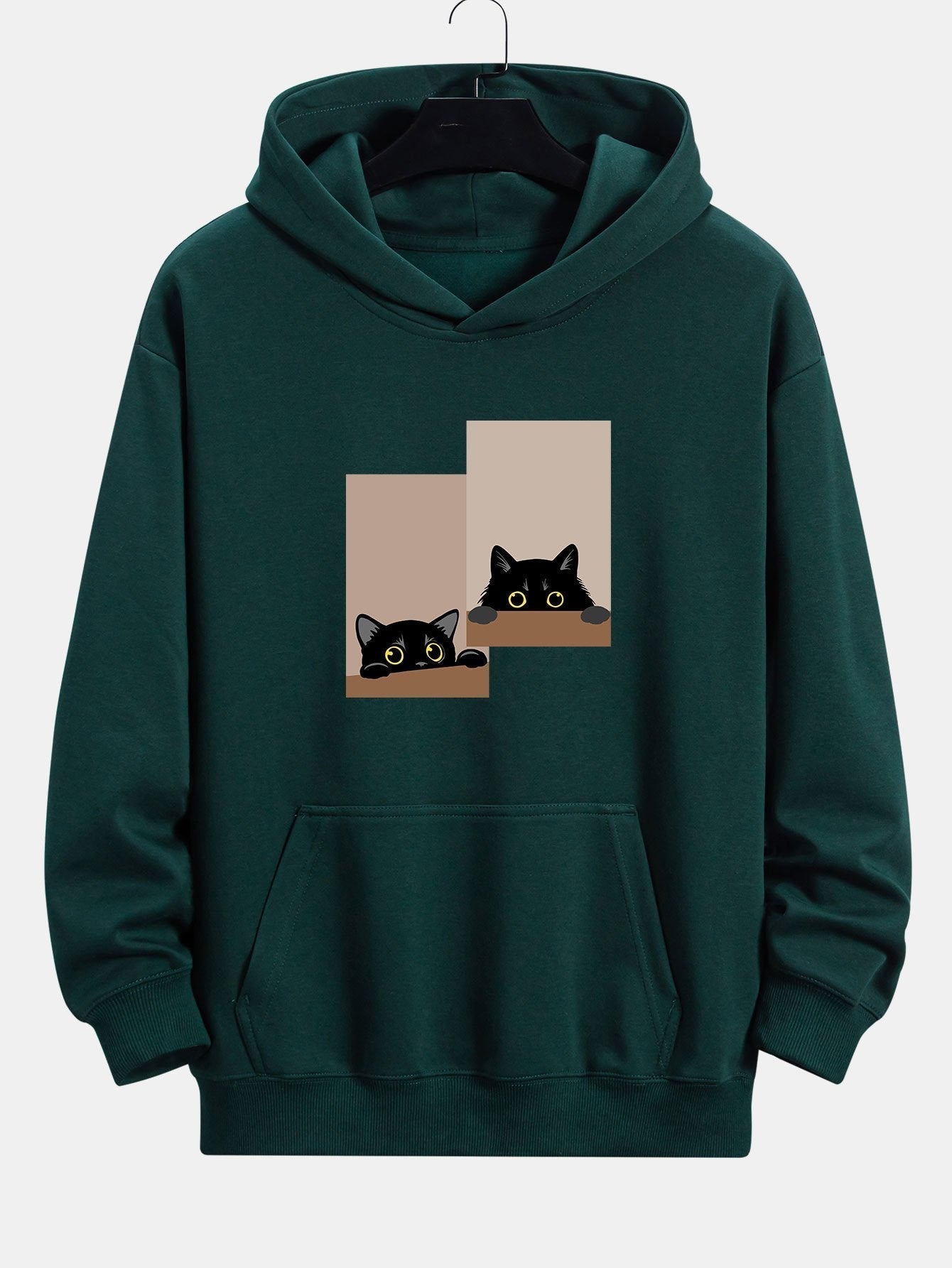 Vance Astor Black Cat Staring Hoodie