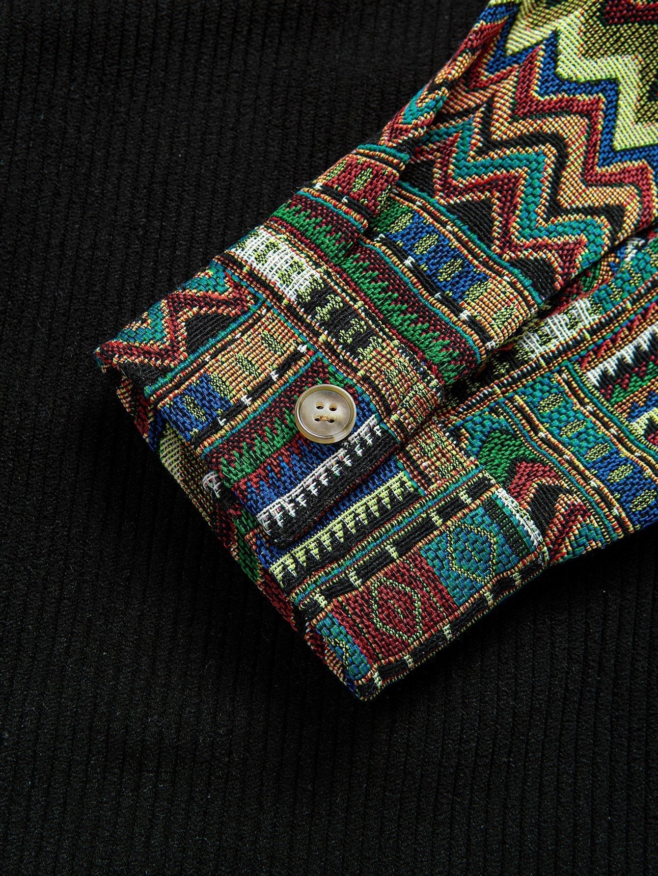 Vance Astor Ethnic Geometric Gömlek Ceket