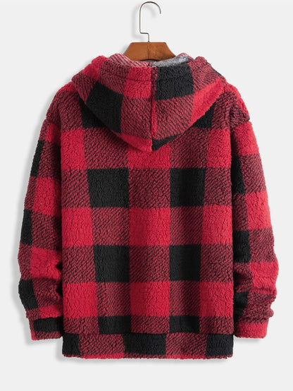 Vance Astor Plaid Pattern Hoodie