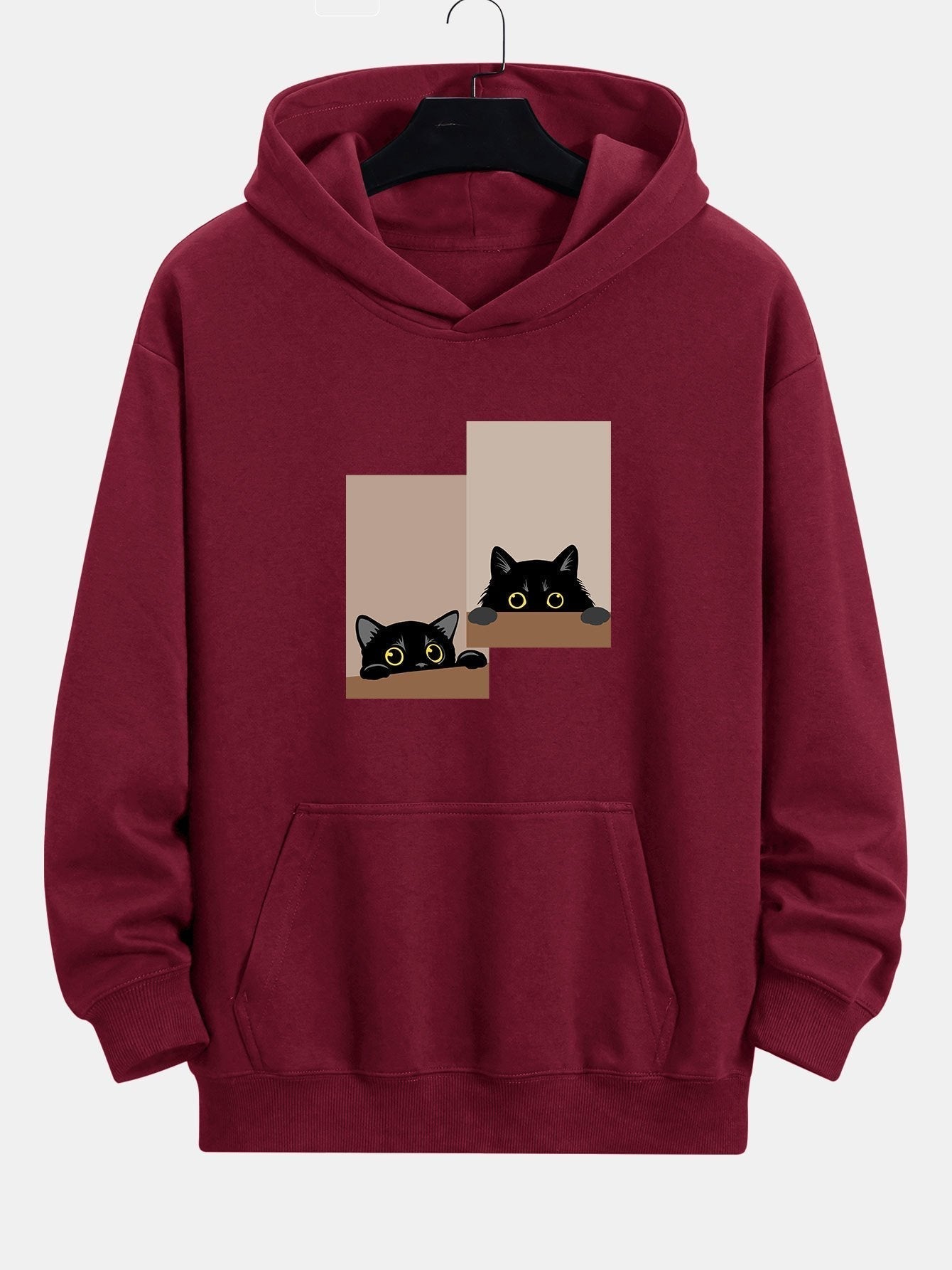 Vance Astor Black Cat Staring Hoodie