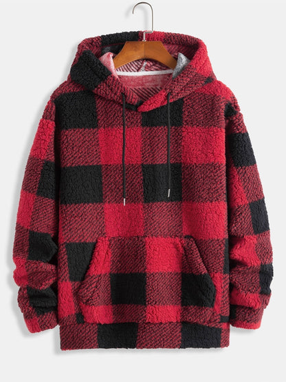 Vance Astor Plaid Pattern Hoodie