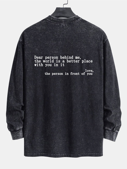 Vance Astor Slogan Print Sweatshirt