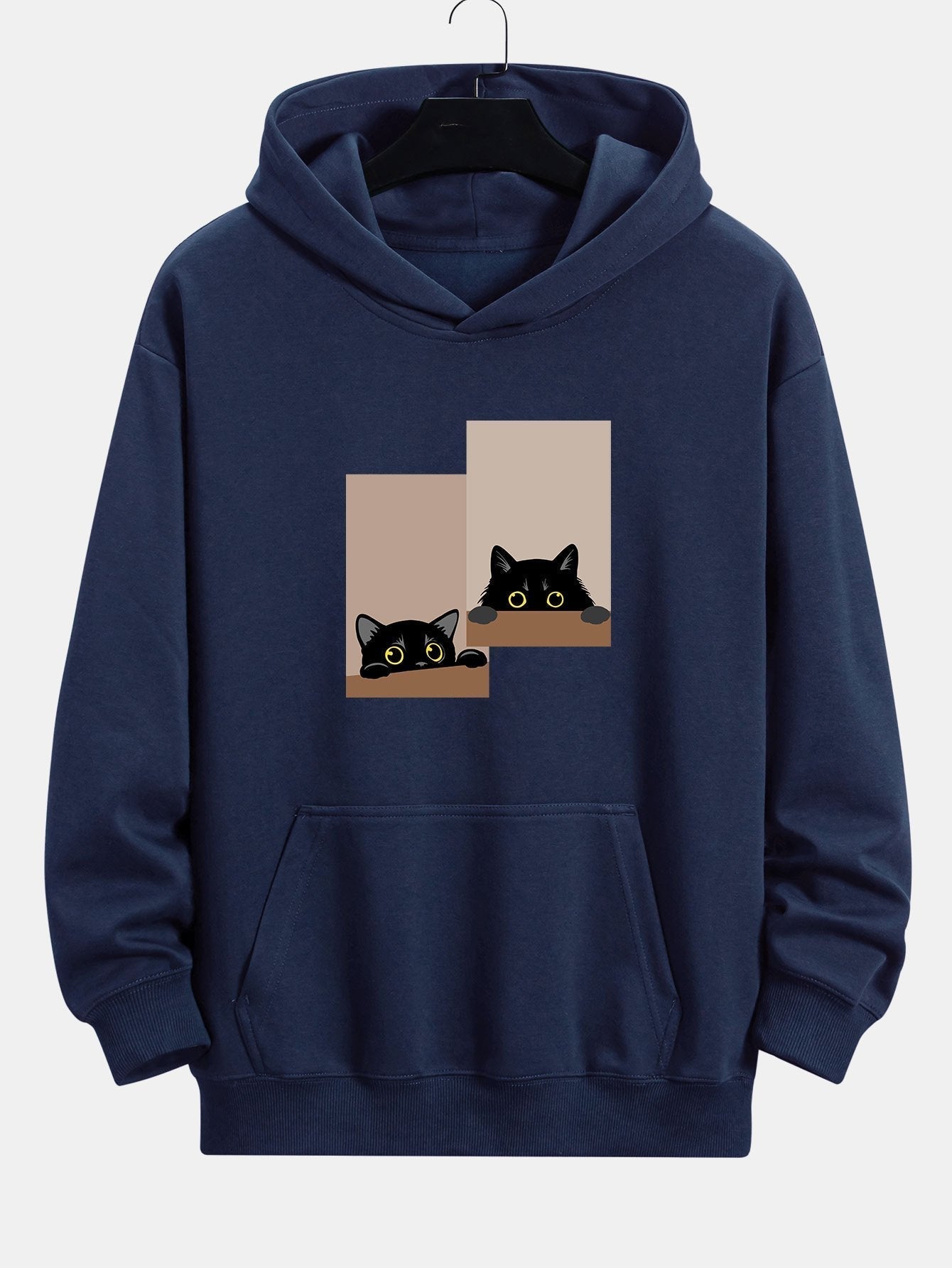 Vance Astor Black Cat Staring Hoodie